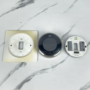 Google Nest 1st Generation 01A Learning Silver Programmable Thermostat - Tested